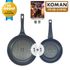 [KOMAN] 2 Piece Set : BlackWin Titanium Coated Frying Pan 28cm+Frying Pan 20cm - Nonstick Cookware 6-Layers Coationg Die Casting Frying Pan - Made in Korea
